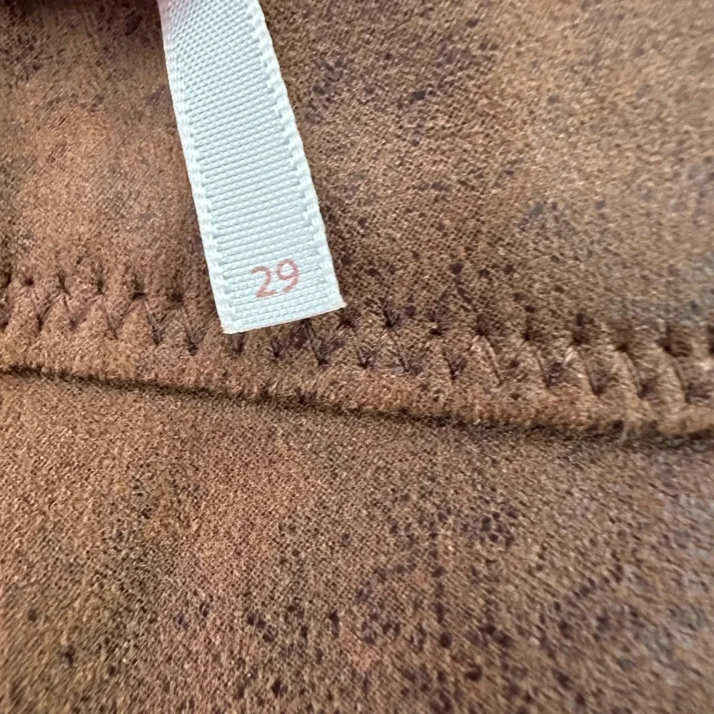 Free People Never Let You Go Vegan Suede Leggings | Brown‎
